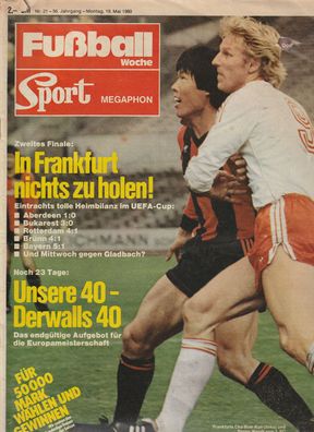 Zeitschrift - Fußball Woche 1980 - 19.05.1980 -