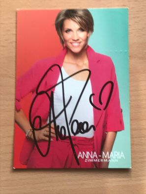 Anna-Maria Zimmermann Schlager orig. signiert - TV FILM MUSIK #2144