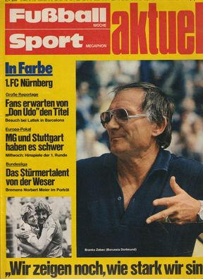 Zeitschrift - Fußball Woche 1981 - 14.09.1981 -