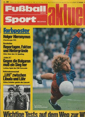 Zeitschrift - Fußball Woche 1981 - 16.11.1981 -