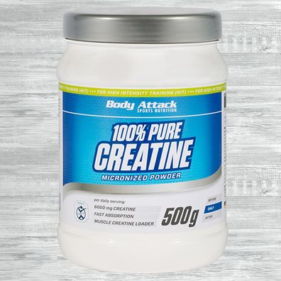 Body Attack 100% Pure Creatine 500g Dose