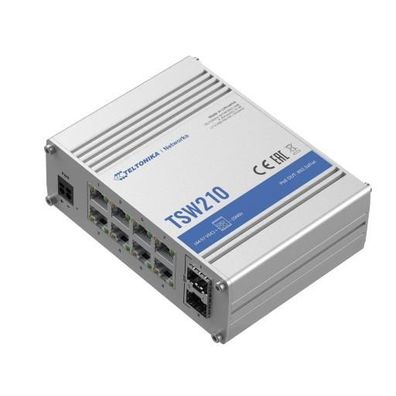 Teltonika · Switch · TSW210 · 8 Port Gigabit Industrial unmanaged Switch, 2 SFP
