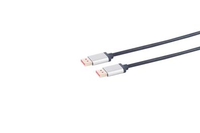 Kabel Video DisplayPort 1.4, ST/ ST, 1.0m, Ultra HQ 8K @60hz, Aluminium Stecker,