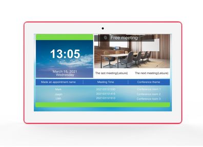 ALLNET Meetingraum RGB LED Tablet 15 Zoll RK3288 weiß Android 10 und NFC/ RFID