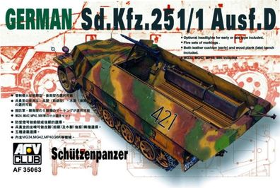AF35063 AFV Club/ Academy - German Sd. Kfz.251/1 Ausf. D. 1:35