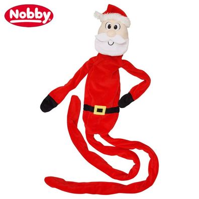 Nobby XMAS Plüsch Weihnachtsmann - 105 cm - knistert & quietscht - Hundspielzeug