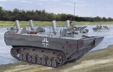 6625 Dragon - Panzerfähre -Gepanzerter Landwasserschlepper- Prototype Nr.I. 1:35