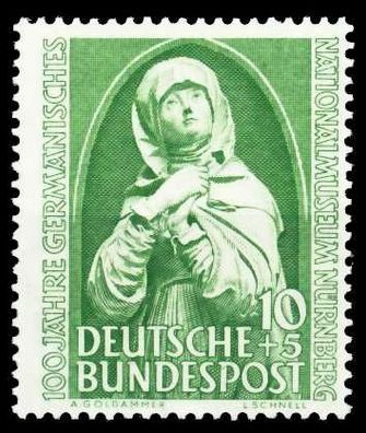 BRD BUND 1952 Nr 151 postfrisch S1B20DE