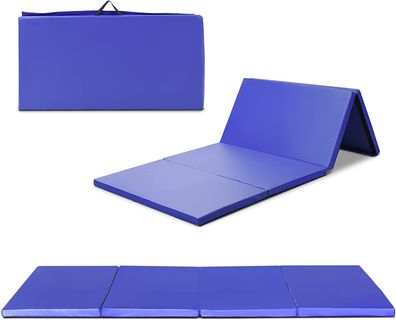Weichbodenmatte klappbar, Gymnastikmatte tragbar, Yogamatte Turnmatte Klappmatte