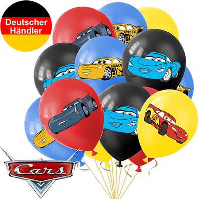 CARS Luftballons Kindergeburtstag Auto Ballons Party Deko Geburtstag Set Disney