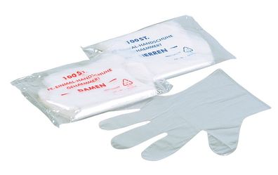 10000 PE-Handschuhe Unigloves - Damen Gr. S - unsteril - gehämmert - transparent ...
