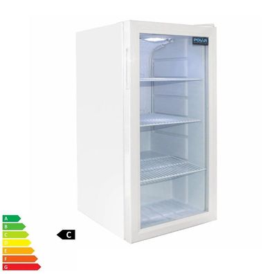 Polar Serie C Displaykühlschrank Tischmodell (EEFK: C) - weiß - 88 Liter