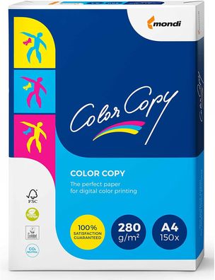 Mondi Color Copy Laserpapier 280 g/ m² DIN-A4 150 Blatt weiß