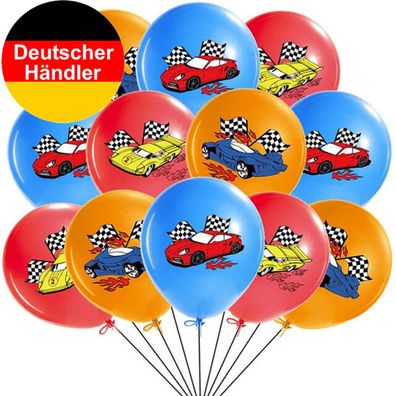 RACING CARS Luftballons Formel 1 Autos Kindergeburtstag Ballons Party Deko Geburtstag