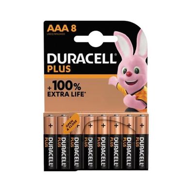 Duracell Batterie Plus AAA MN2400/ LR03 8er