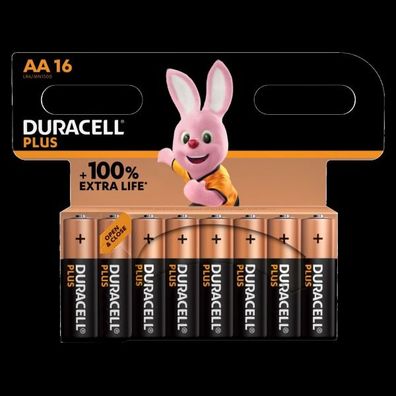 Duracell Batterie Plus Mainline Alkal Mignon AA LR6 1.5V