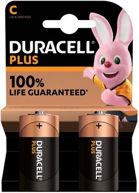 Duracell Batterie Plus C MN1400/ LR14 2er Karte