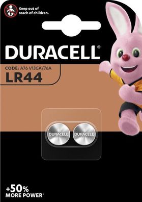 Duracell Knopfzelle LR44B2 Blister