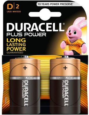 Duracell MN 1300 Plus Power Duralock Mono 2-er Blister