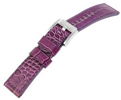 TW Steel 8400034 Echt Leder Armband 22 mm Bandbreite lila silberf. Schließe