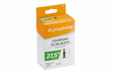 Prophete 0171 Fahrradschlauch 27,5 x 1,9 - 2,125 (47/57-584) - Autoventil