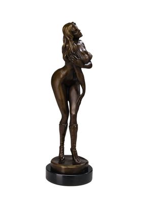 Bronze erotische Kunst Akt Erotik Frau Bronzefigur Bronzeskulptur Pin Up Girl