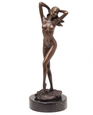 Bronzeskulptur Frau 30cm Erotik Bronze Akt Skulptur Bronzefigur im Antik-Stil