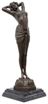 Bronzeskulptur Erotik erotische Kunst im Antik-Stil Bronze Figur Statue 42cm