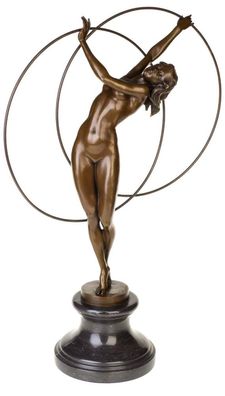 Bronzeskulptur erotische Kunst Reif Erotik Antik-Stil Bronze Figur Statue - 66cm