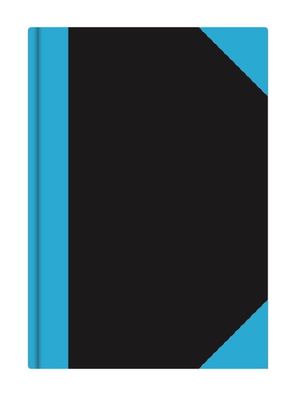 Stylex Kladde DIN A4, liniert, schwarz/ blau