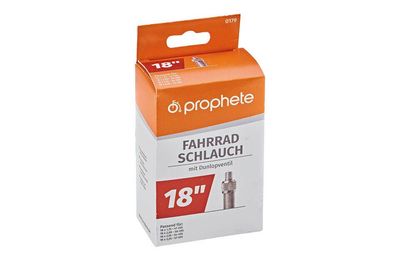 Prophete 0179 Fahrradschlauch 18 x 1,75 / 1,90 (47-355) - Dunlopventil