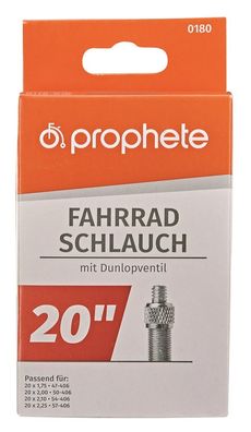 Prophete 0180 Fahrradschlauch 20 x 1,75 - 2,125 (47-57-406) - Dunlopventil