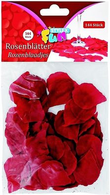 Stylex 14030 Kunststoff Rosenblätter 144 Stück - rot