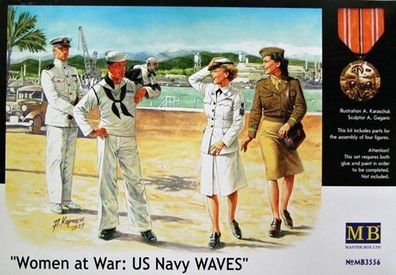 Master Box 3556 - Women at War: US Navy Waves. 1:35