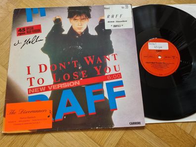 RAFF - I Don't Want To Lose You 12'' Vinyl Maxi Germany ITALO DISCO