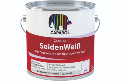 Caparol Capalac SeidenWeiß 2,5 Liter weiß