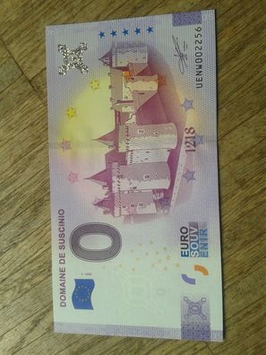 Null euro Schein 0 euro Schein Souvenirschein billet Domaine de Suscinio 2021-1