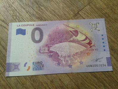 Null euro Schein 0 euro Schein Souvenirschein billet La coupole 2021-2