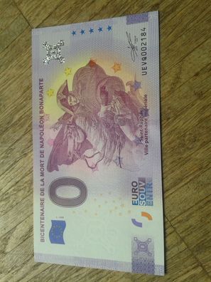 0 euro Schein Souvenirschein Bicentaire de la mort de Napoleon Bonaparte 2021-1