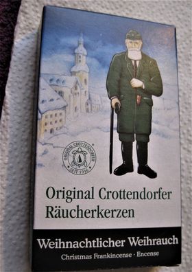 1x Original Crottendorfer Räucherkerzen Weihnachtlicher Weihrauch Packung 24Stück