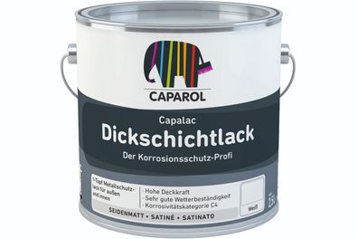 Caparol Capalac Dickschichtlack 2,5 Liter weiß