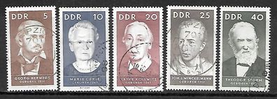 DDR gestempelt Michel-Nummer 1293-1297