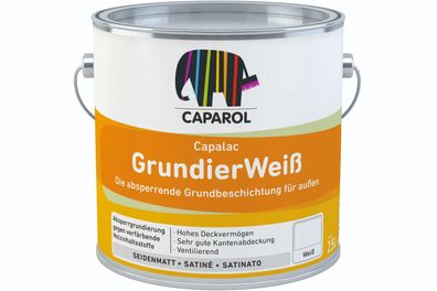 Caparol Capalac Grundierweiß 2,5 Liter weiß