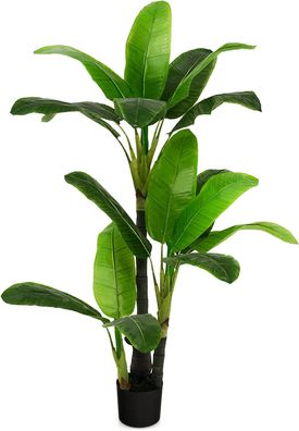 150cm Kunstpflanze Tropische Palme, Künstliche Monstera Schlangenpflanze für Büro
