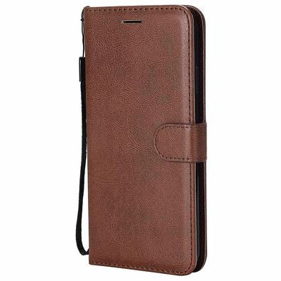 Einfache solide Mode Bonbonfarbe Leder Flip Wallet Case für Huawei