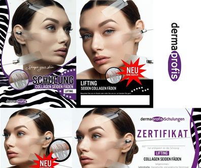 Schulung - Selbststudium für zu Hause Collagen Seiden Fäden Lifting Shape your Skin