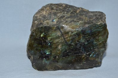 Labradorith, Roh, eine Seite poliert Edelsteine Heilstein ca 670 g (Gr. Klein)