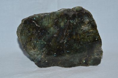 Labradorith, Roh, eine Seite poliert Edelsteine Heilstein ca 664 g (Gr. Klein)