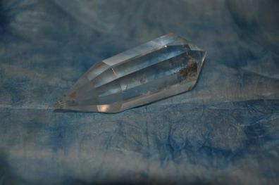 1 Bergkristall Doppelender ca L 8,0cm - Ø ca 2,7-2,0 cm