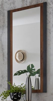 Flur Spiegel Wandspiegel Garderobenspiegel Eiche und grau Garderobe Auburn 54 cm